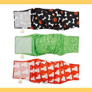 Pañales para perros macho lavables