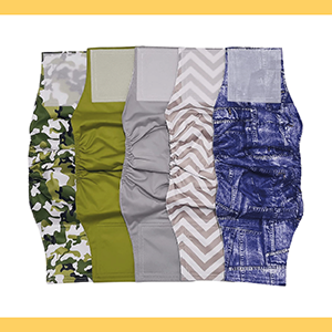 Pañales para perros macho lavables