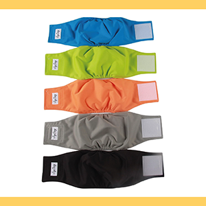 Pañales para perros macho lavables